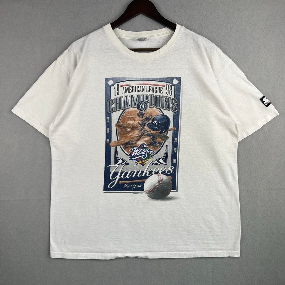 Vintage New York Yankees 1998 American League Champions Starter Tee Shirt L